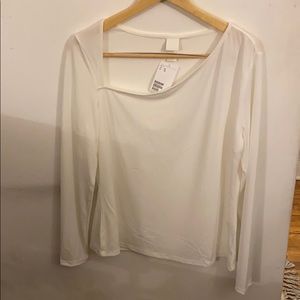 H&M square neck long sleeve top